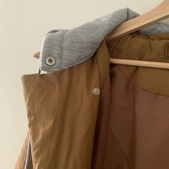 Carmel BLANK NYC Belted Puffer Coat Jacket with Attached Hood size Medium - Picture 5 of 5